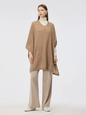 100% Cashmere Women Poncho Sweater