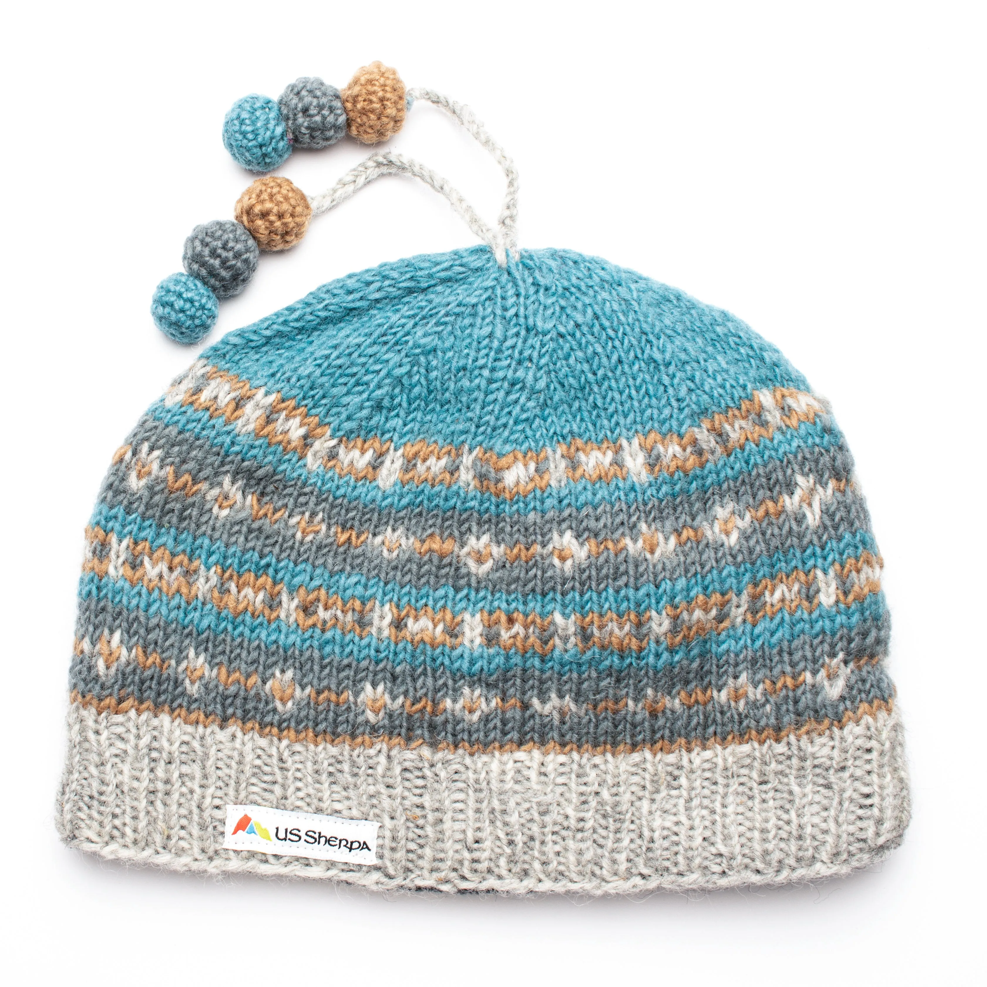 2-Grey/Blue 2022 Thame Pom Tassel Hat | 800 TPH by US Sherpa