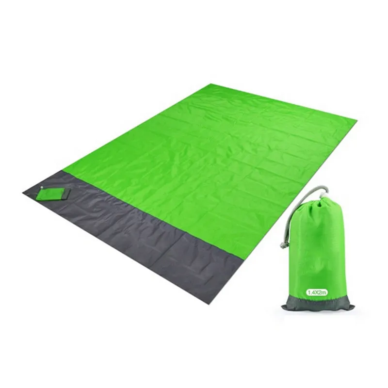 200x210cm Pocket Picnic Waterproof Sand Beach Mat Outdoor Camping Folding Blanket Picknick Tent Cover Bedding