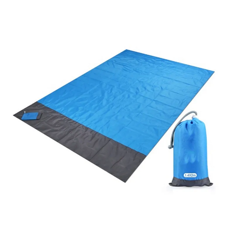 200x210cm Pocket Picnic Waterproof Sand Beach Mat Outdoor Camping Folding Blanket Picknick Tent Cover Bedding