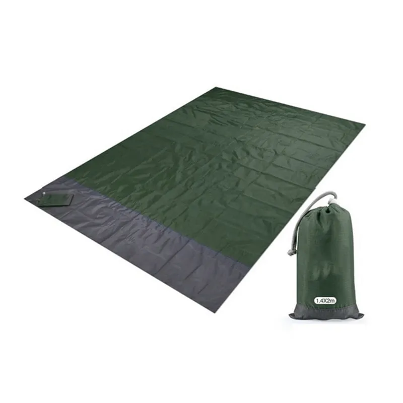 200x210cm Pocket Picnic Waterproof Sand Beach Mat Outdoor Camping Folding Blanket Picknick Tent Cover Bedding