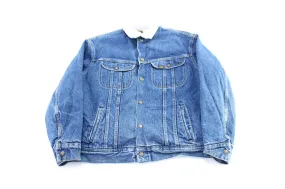 80's Lee Sherpa Lined Denim Trucker Jacket