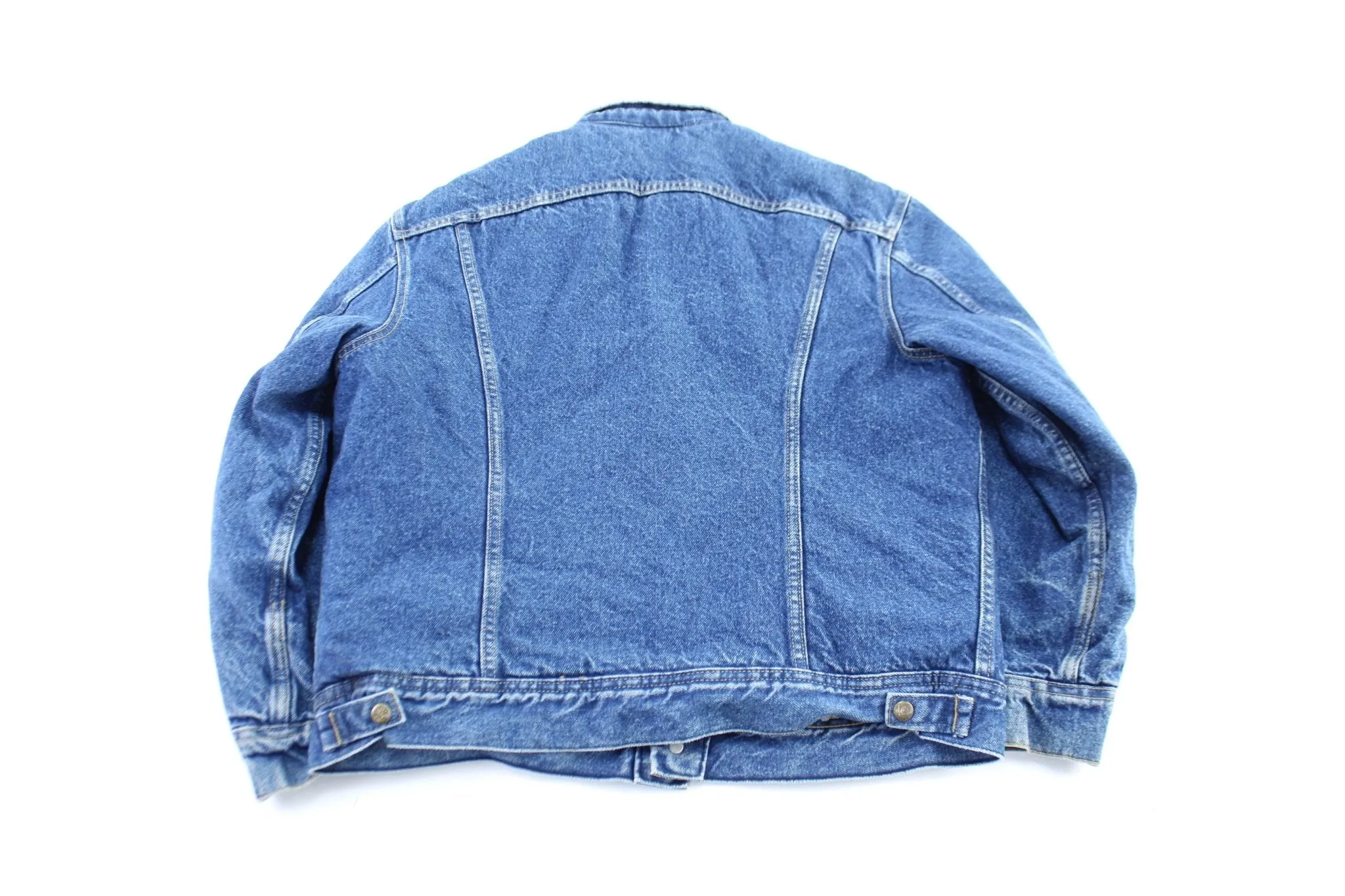 80's Lee Sherpa Lined Denim Trucker Jacket