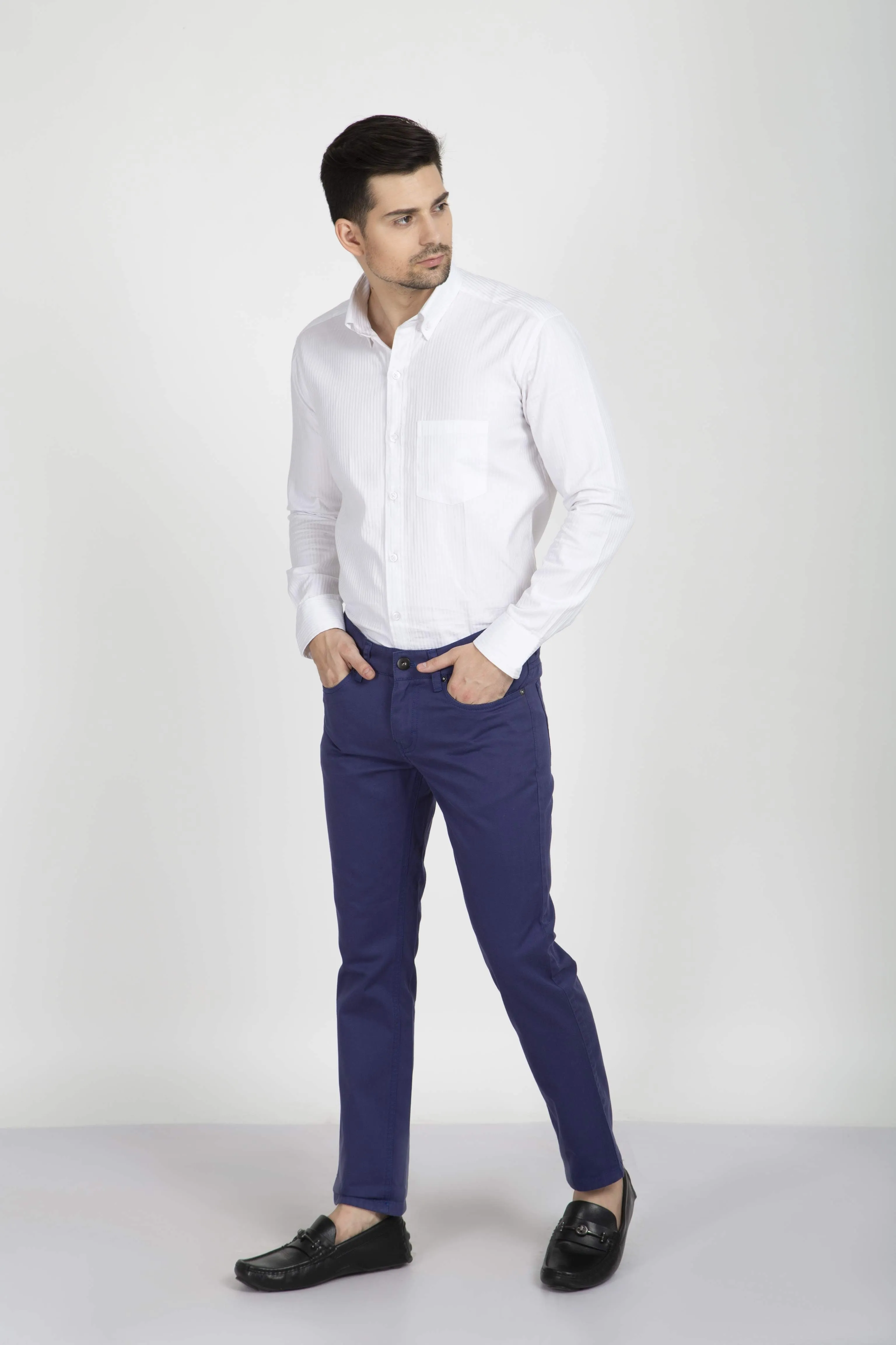 A7 | FINE ITALIAN BLUE TWILL JEANS