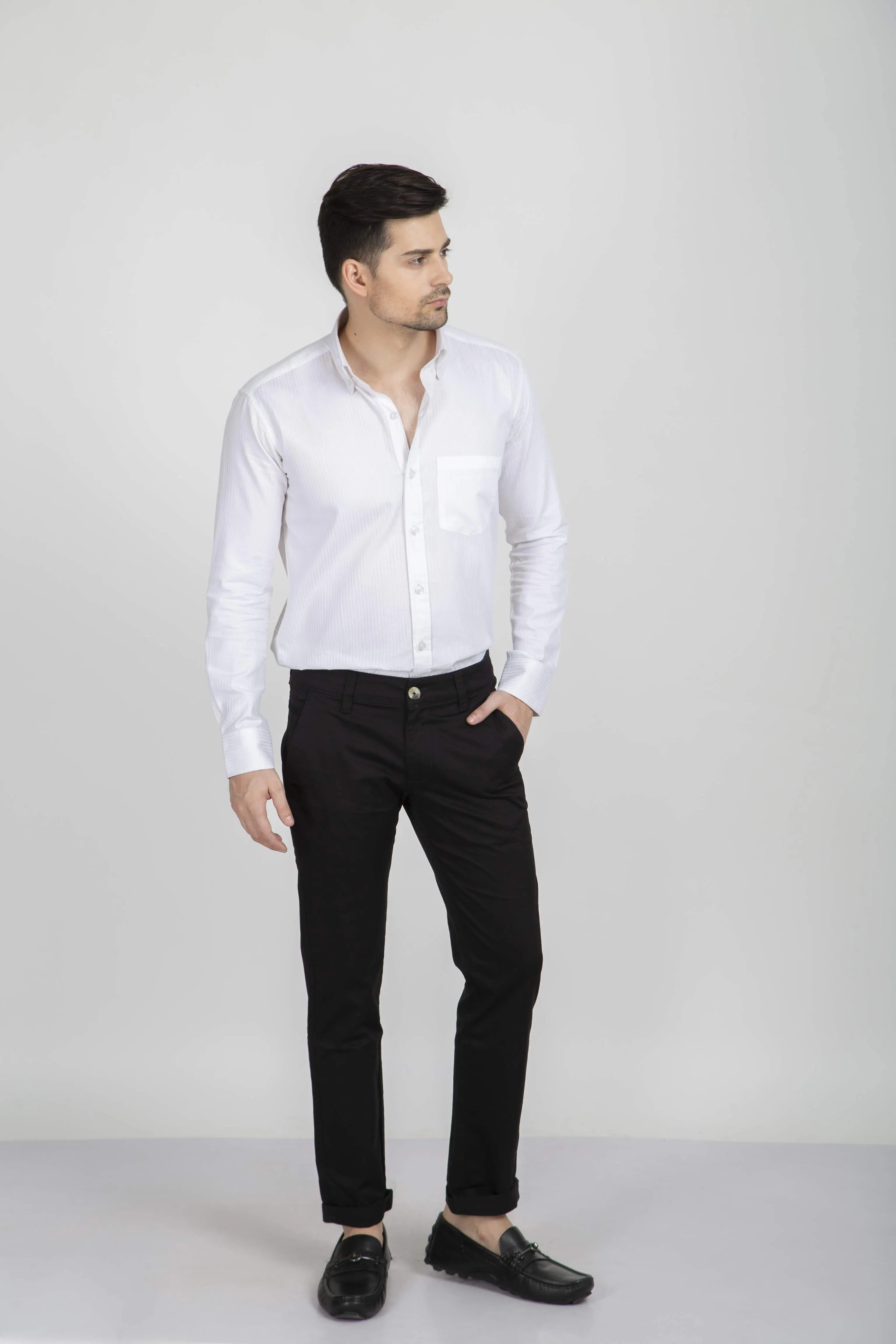 A9 | FINE ITALIAN BLACK CHINOS