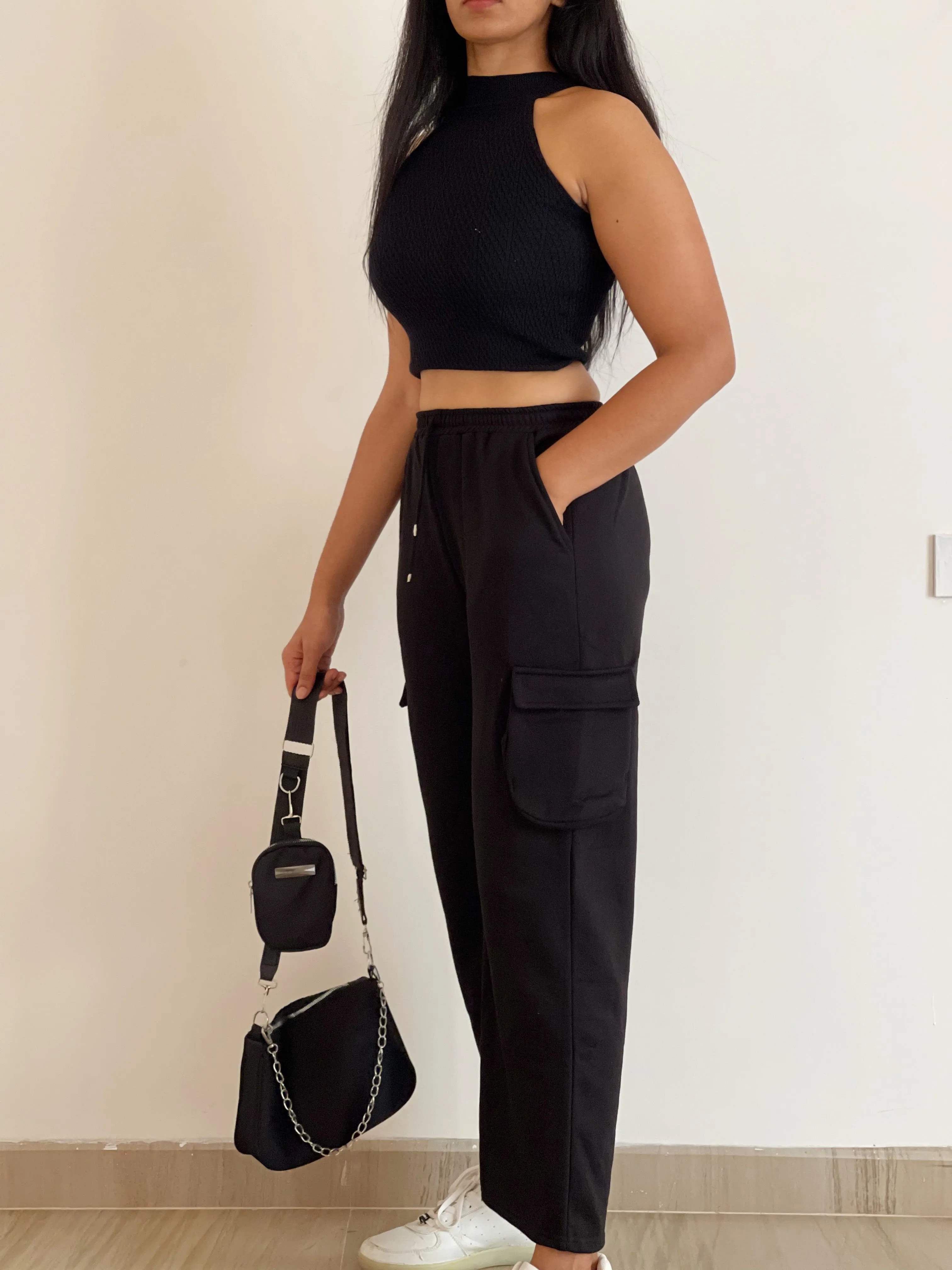 Amelia Black cargo pants