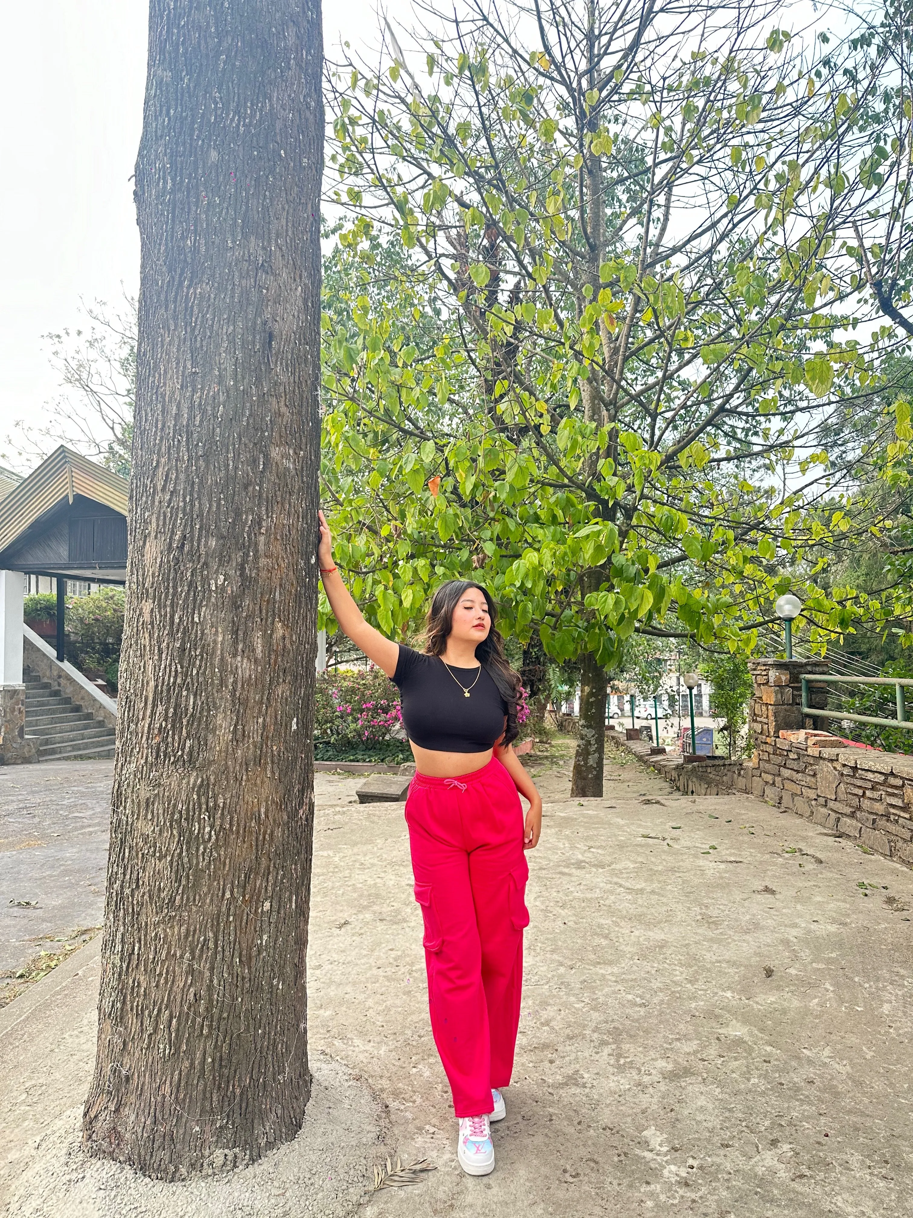 Amelia Hot pink cargo pants