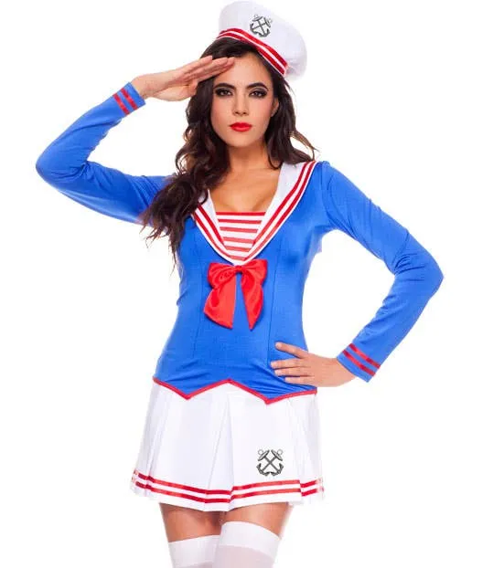 Anchors Away Sexy Womens Sailor Costume