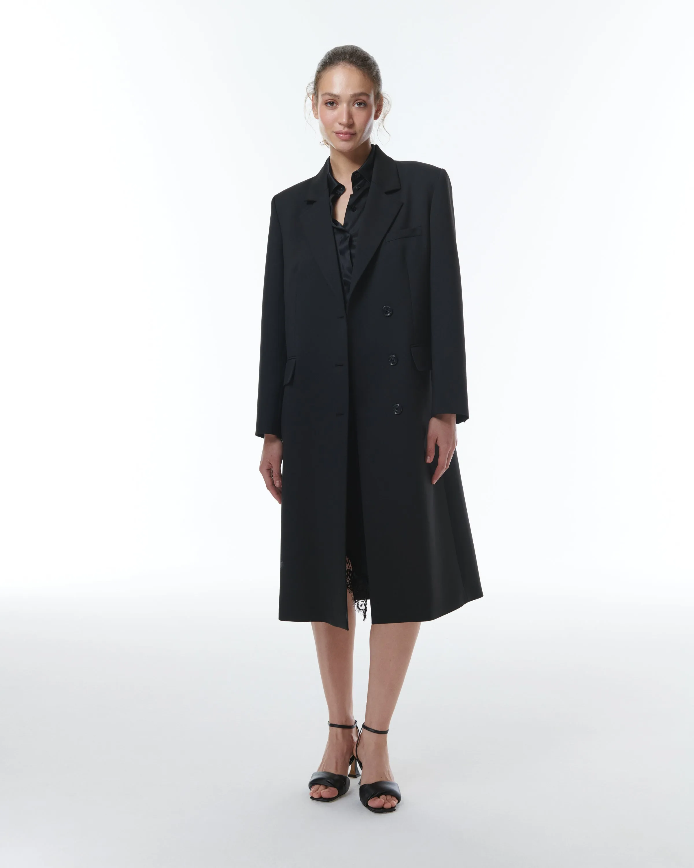 Aphrodite Zip Sleeve Duster Coat