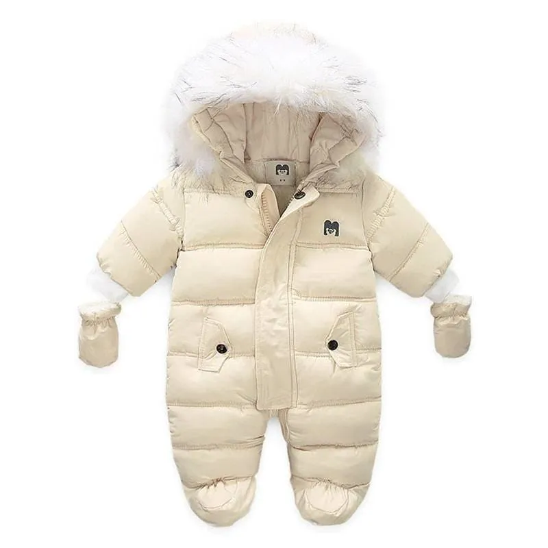 Baby Thick Warm Hooded Snowsuit