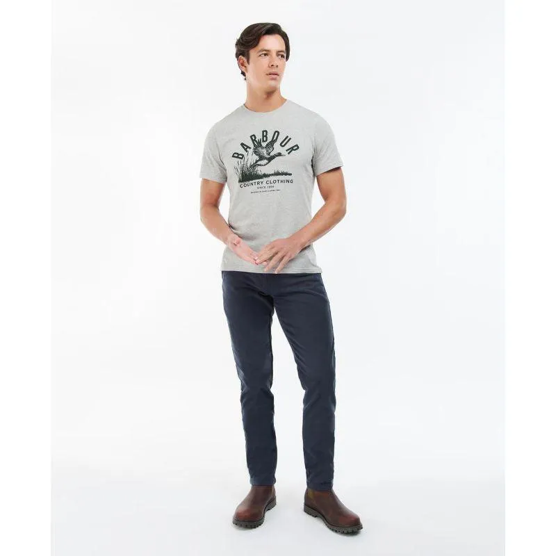 Barbour Country Clothing Mens Tee - Grey Marl