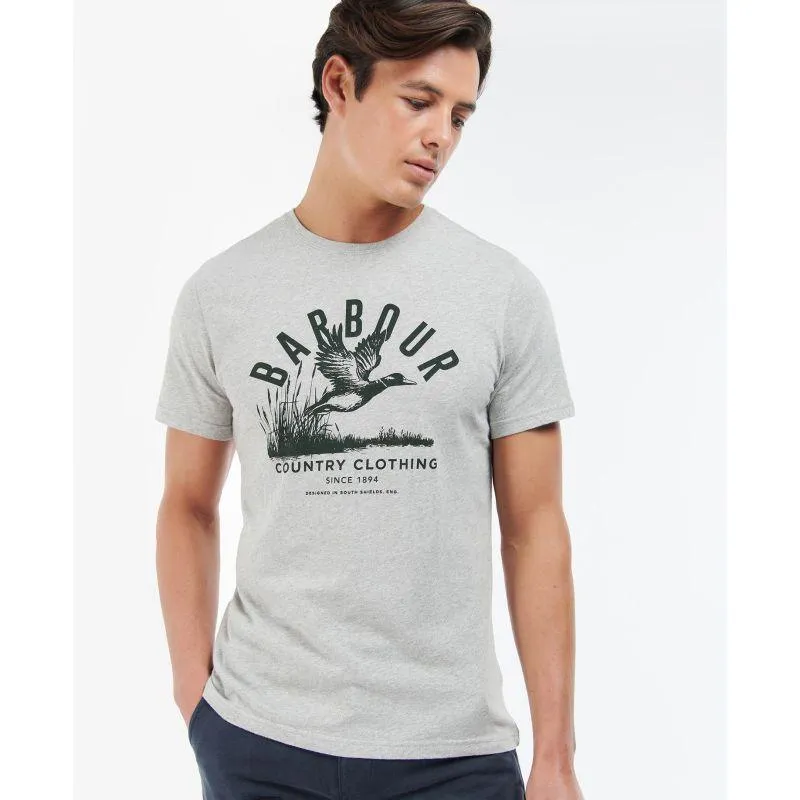 Barbour Country Clothing Mens Tee - Grey Marl