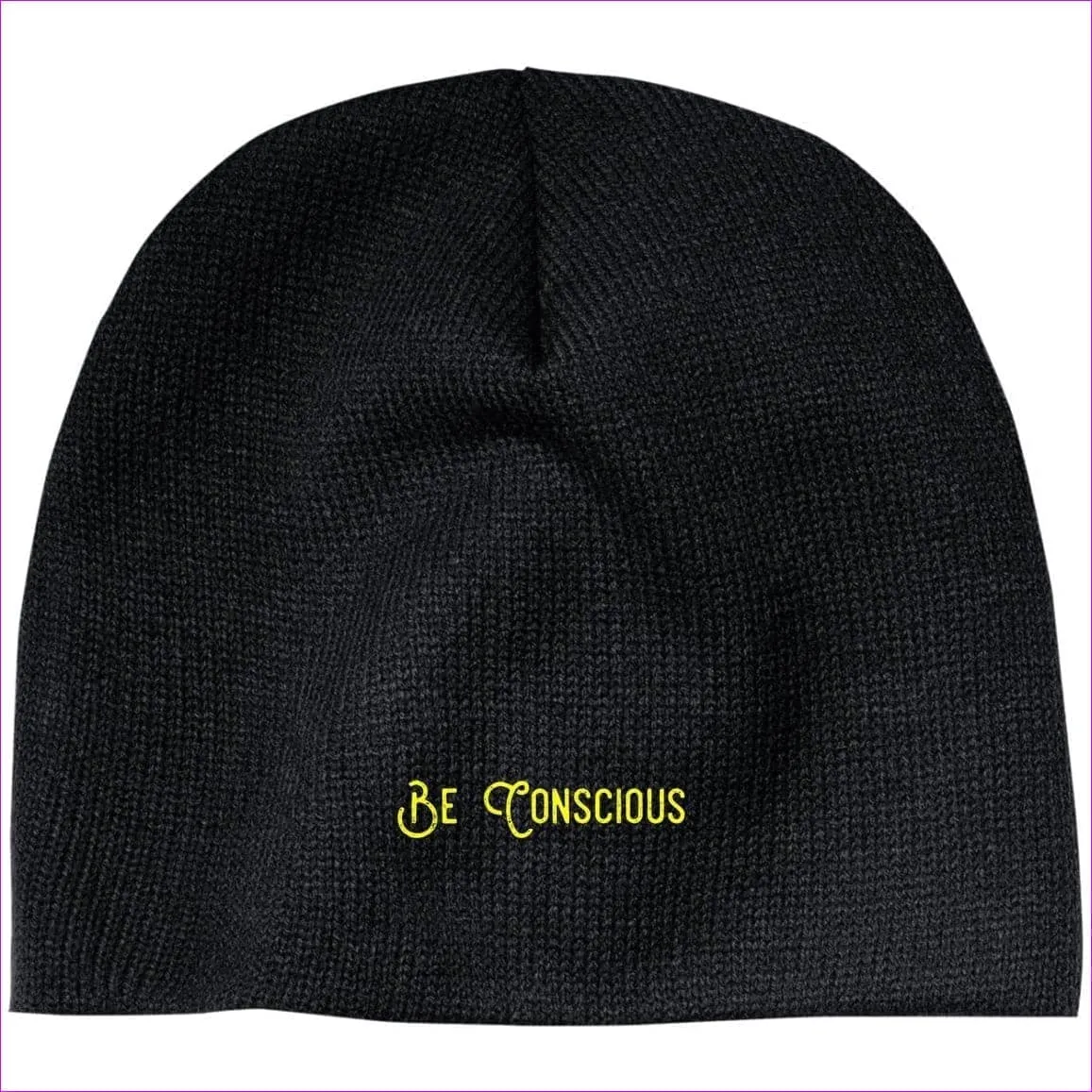 Be Conscious Embroidered Knit Cap, Cap, Beanie