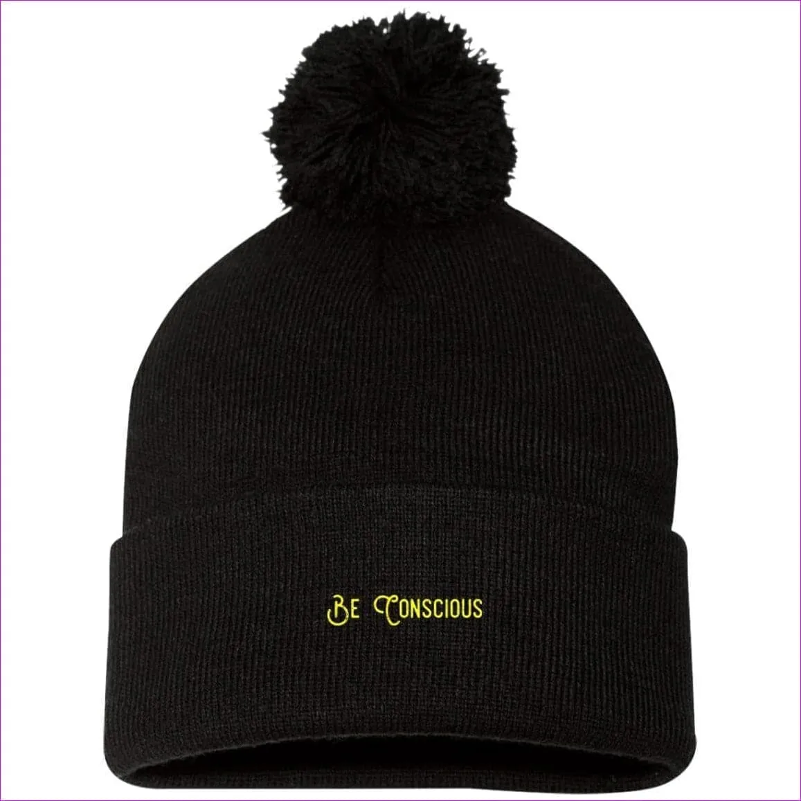 Be Conscious Embroidered Knit Cap, Cap, Beanie