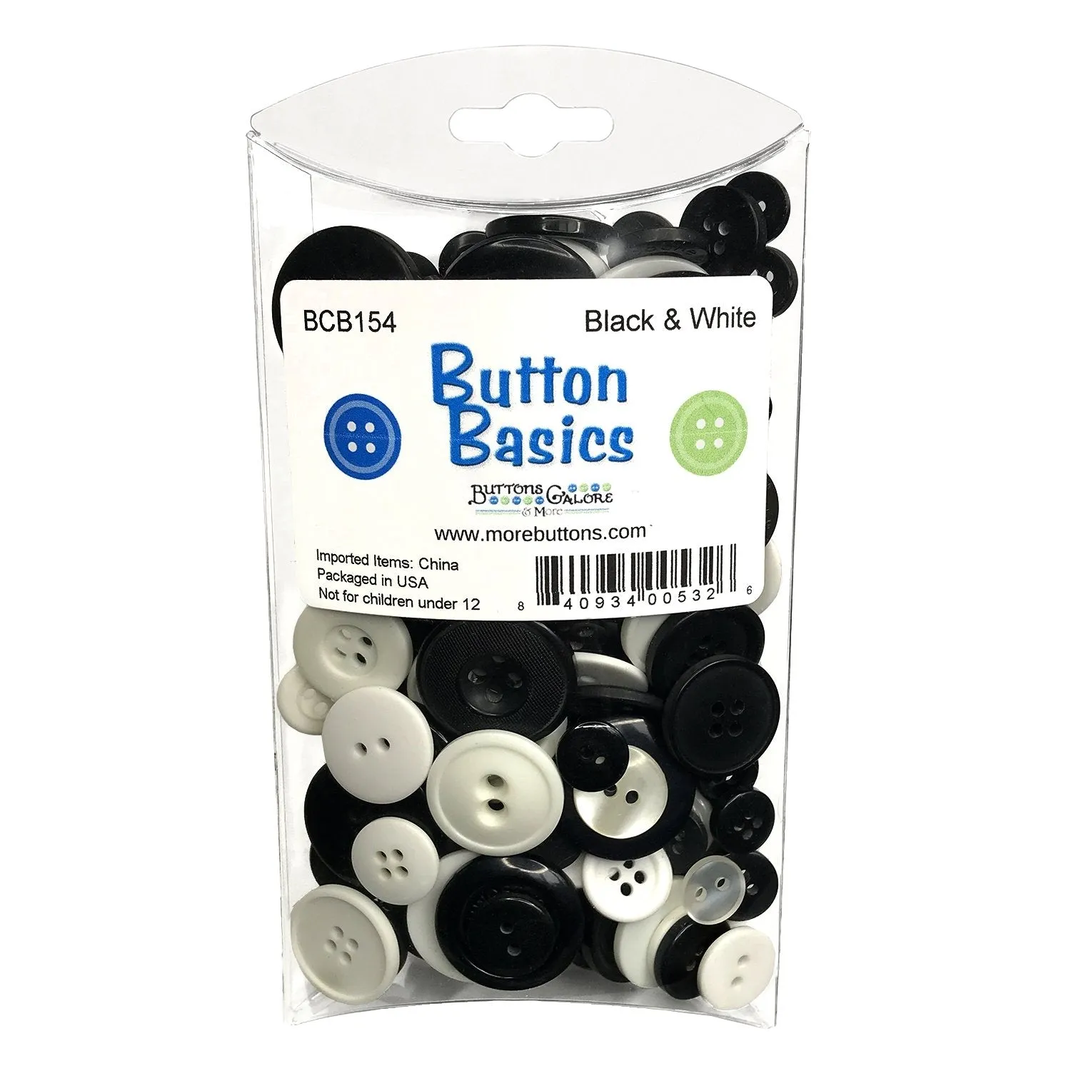 Black & White Buttons