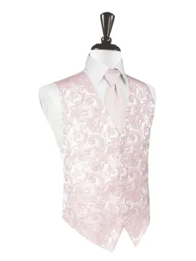 Blush Tapestry Tuxedo Vest and Tie Set