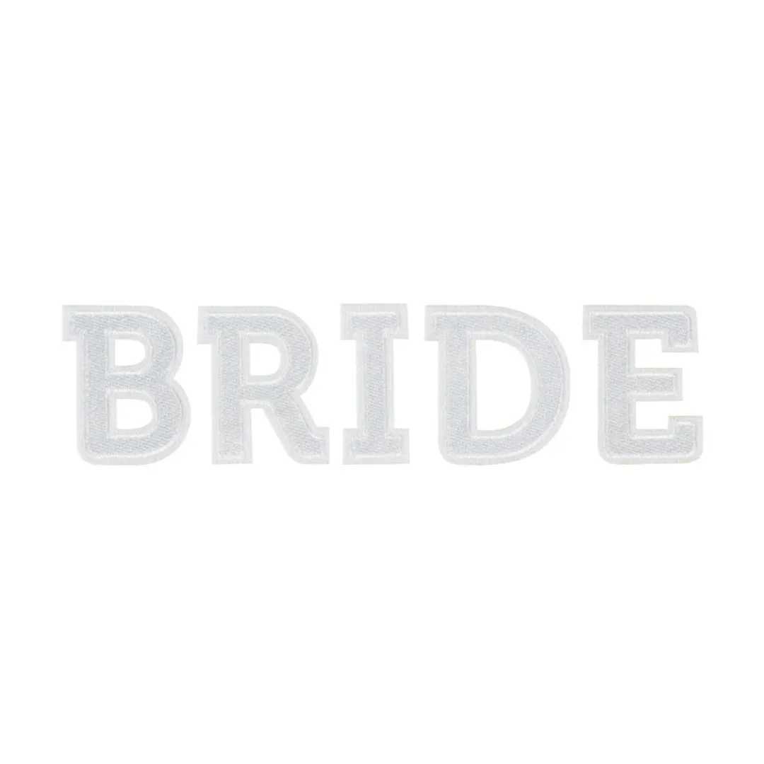 BRIDE White Iron On Patch