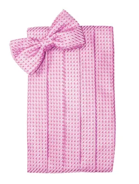 Bubblegum Venetian Cummerbund Set