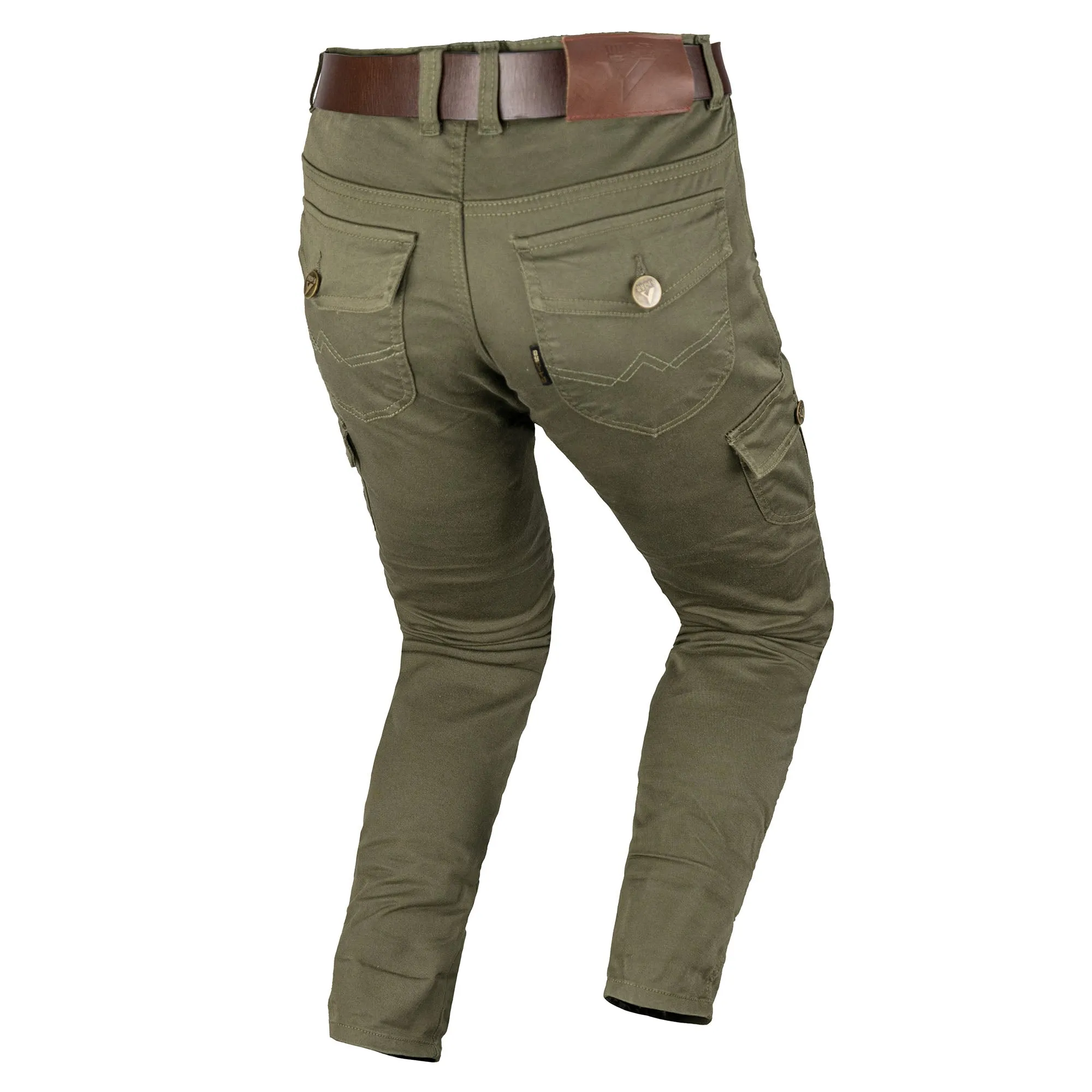 ByCity Mixed Slim III Men's Motorcycle Cargo Pants  - Green