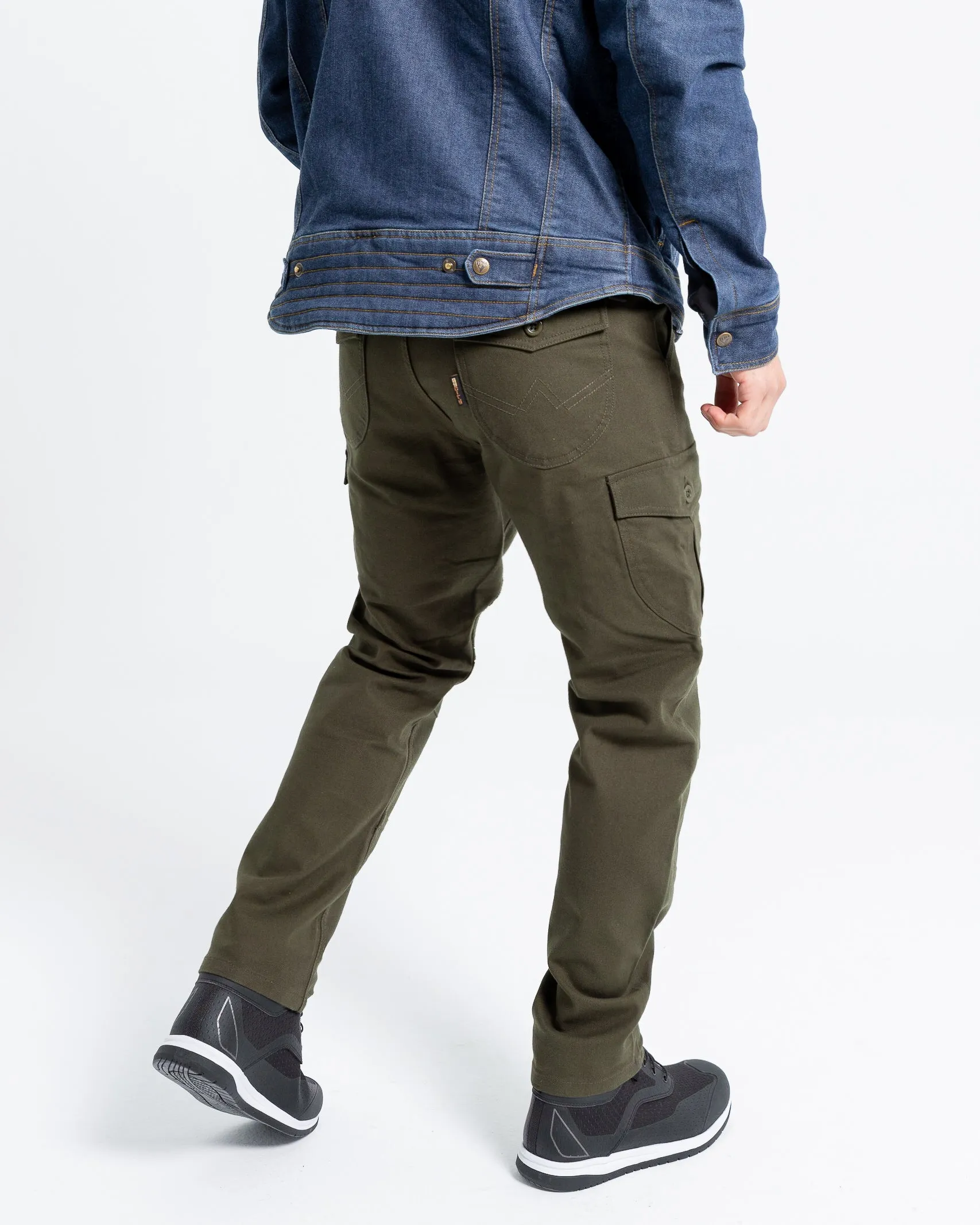 ByCity Mixed Slim III Men's Motorcycle Cargo Pants  - Green