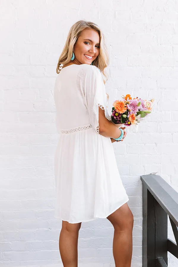 Cabanas And Cuties Embroidered Dress In Ivory