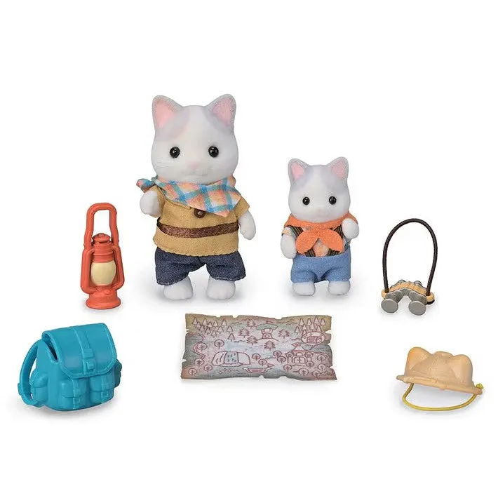 Calico Critters exciting exploration set - latte cat brother and baby