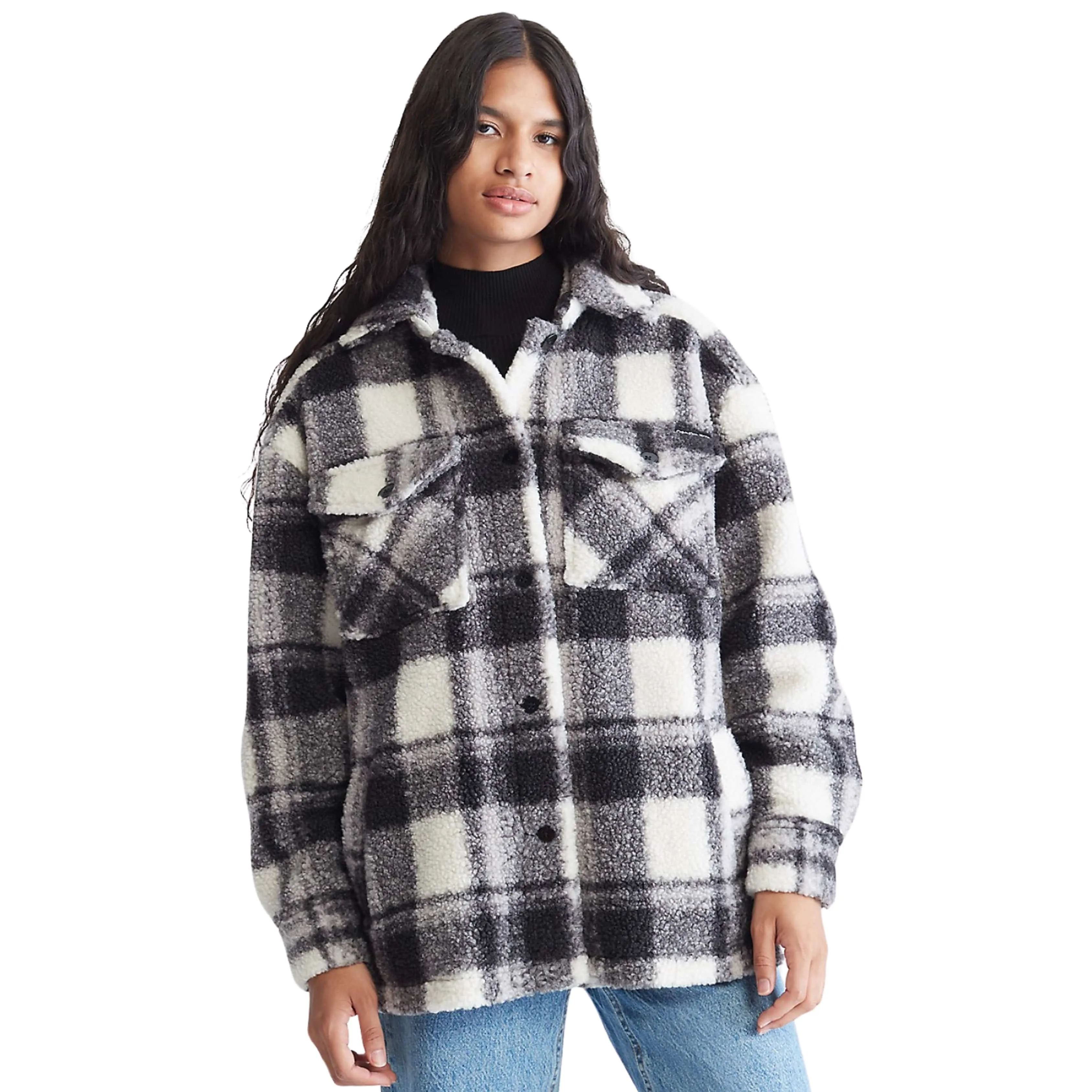 CALVIN KLEIN - Sherpa Shirt Jacket