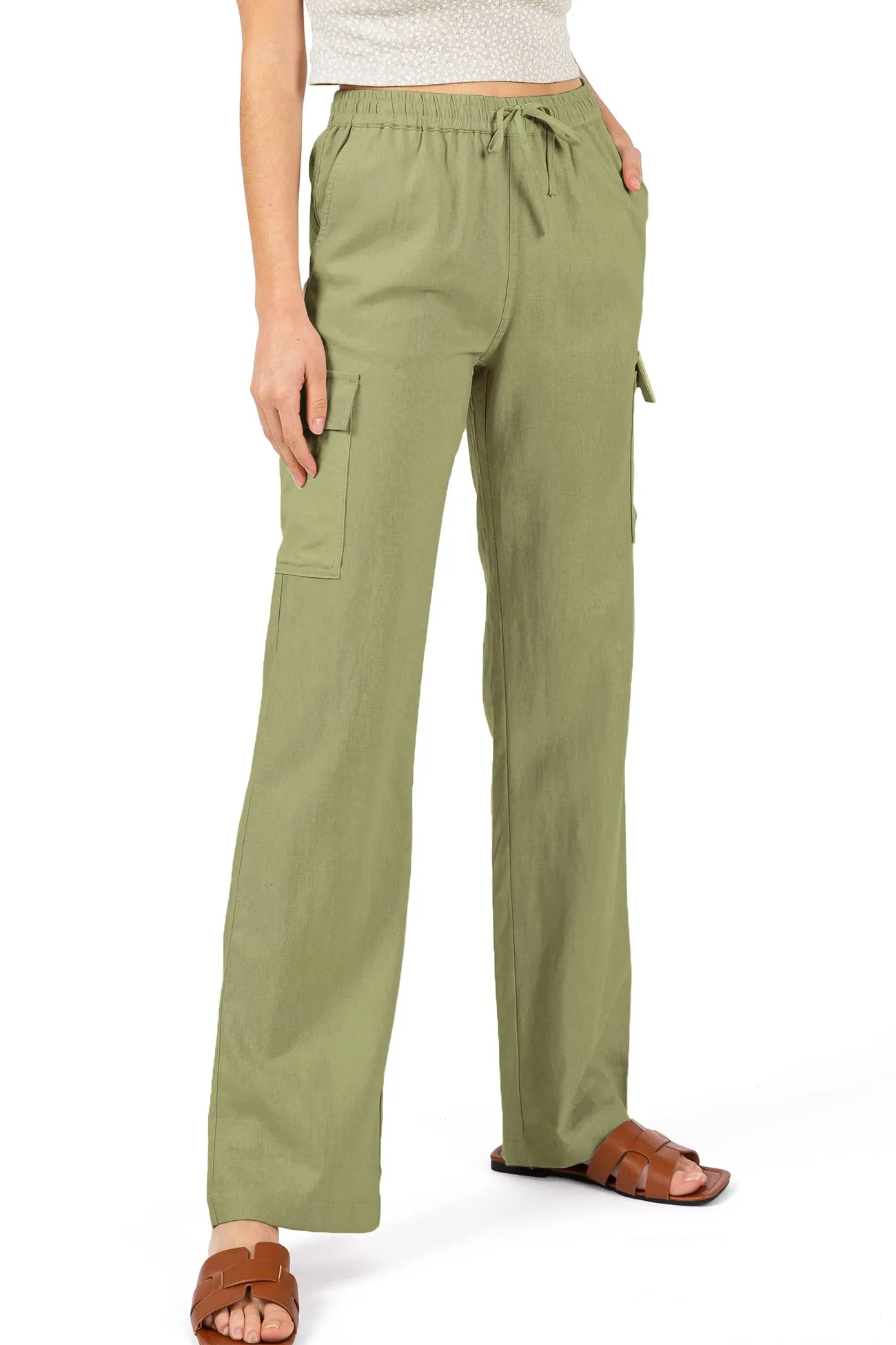 Cargo Linen Pants