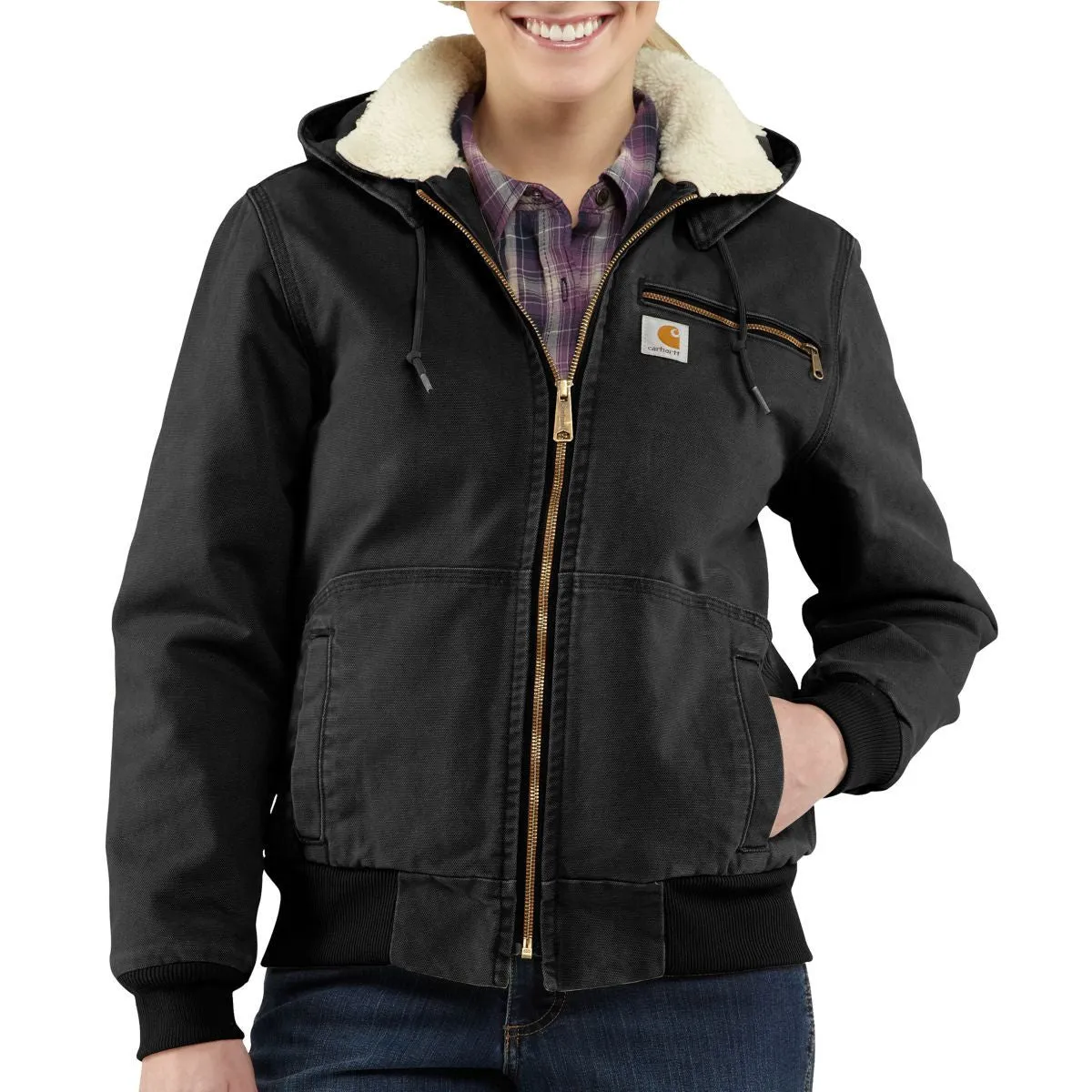 Carhartt Women's Black Weathered Duck Wildwood Jacket