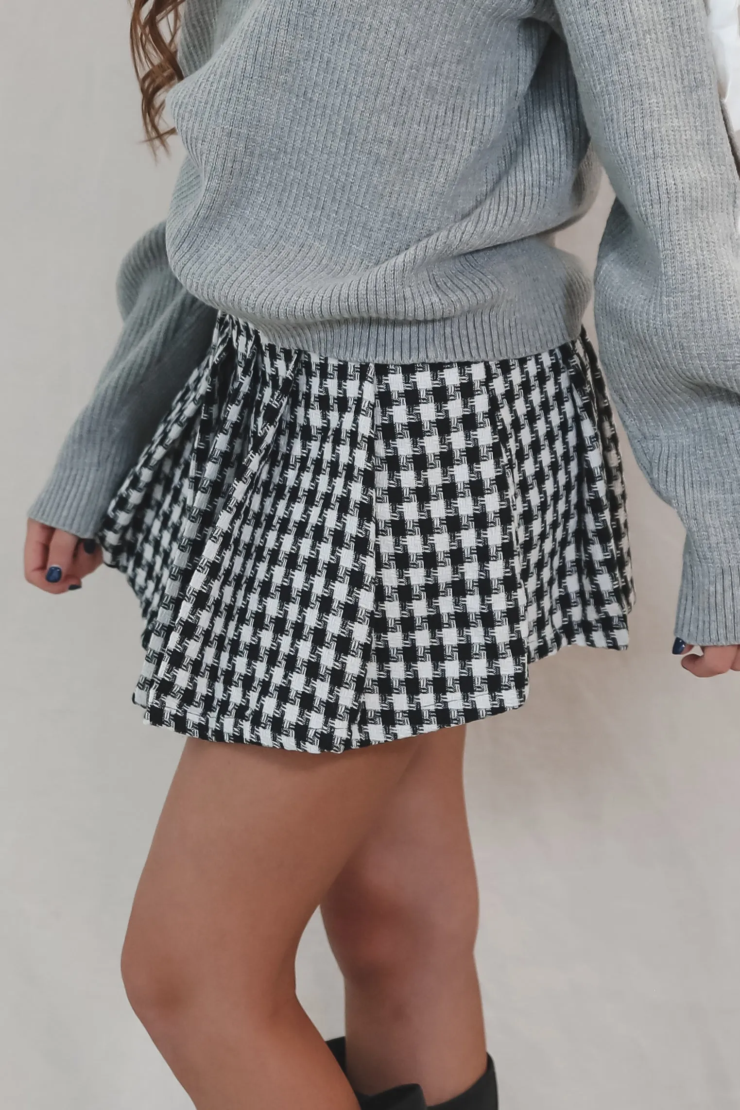 Check You Out Pleated Mini Skirt