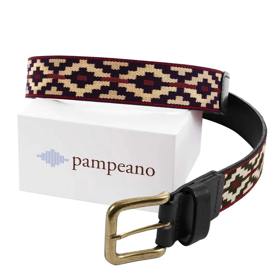 Cincha Polo Belt Black/Red by Pampeano