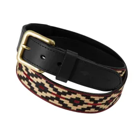 Cincha Polo Belt Black/Red by Pampeano