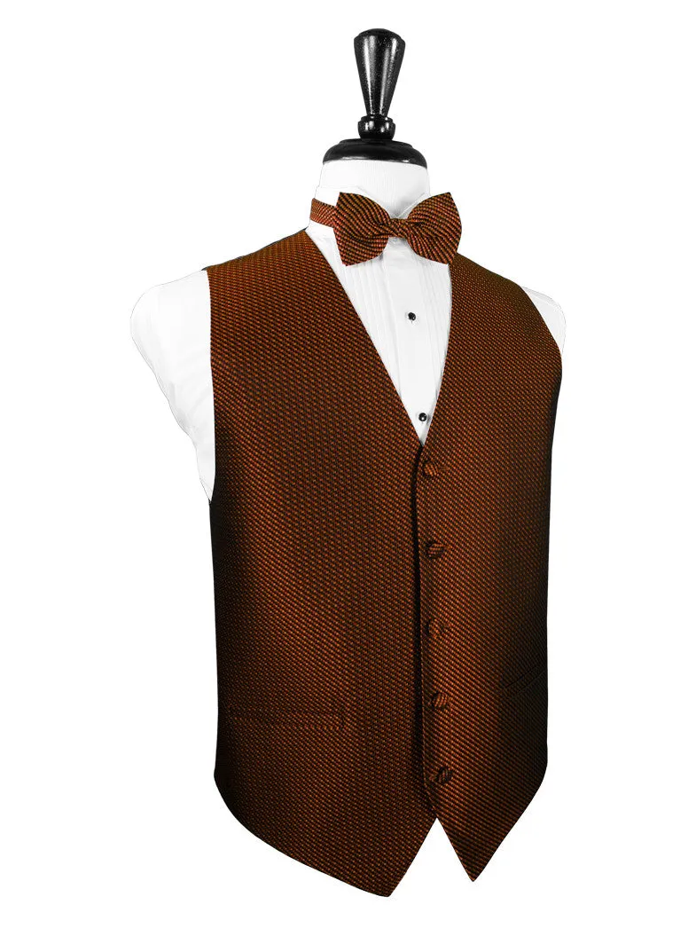 Cinnamon Venetian Tuxedo Vest and Tie Set