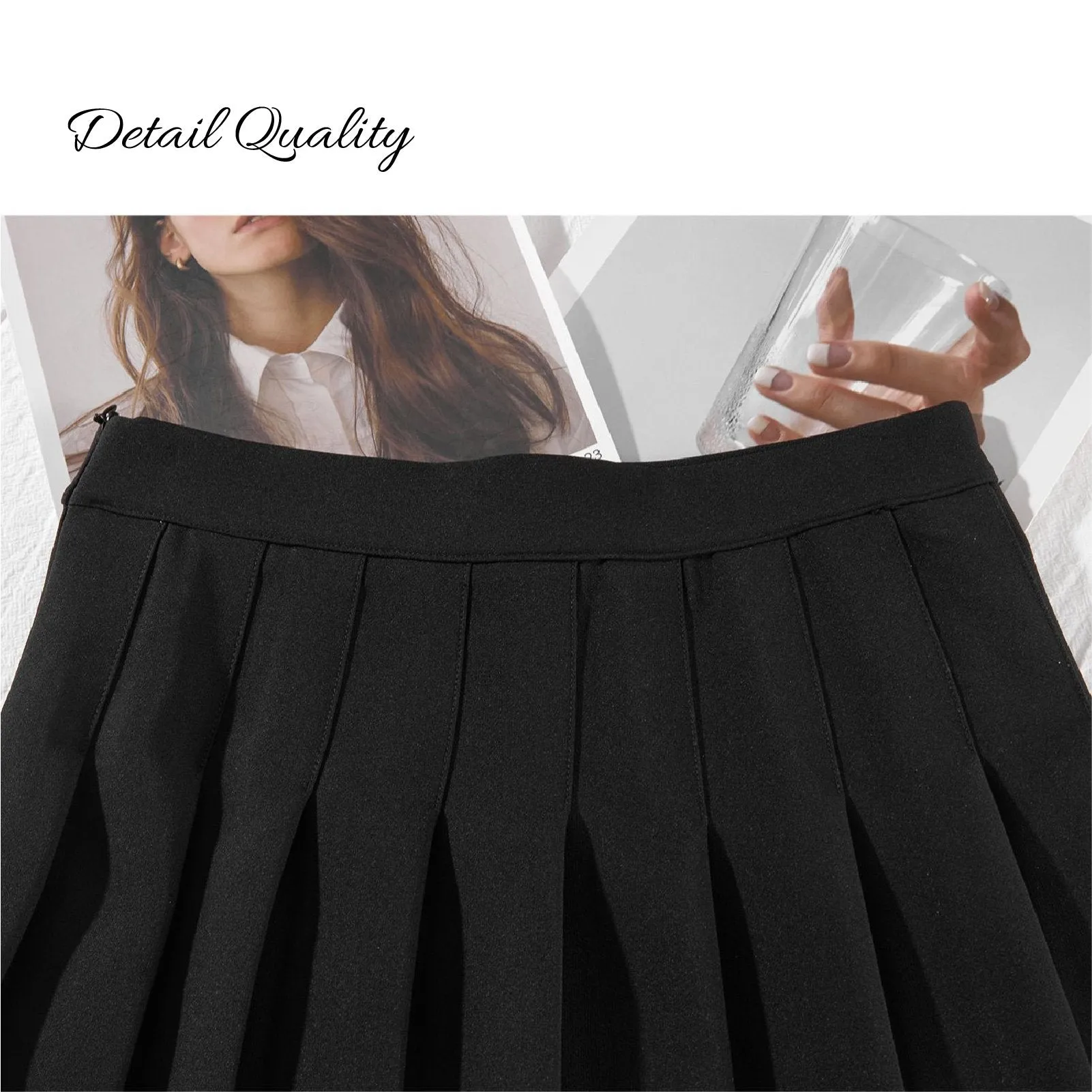 Classic Pleated Mini Skirt