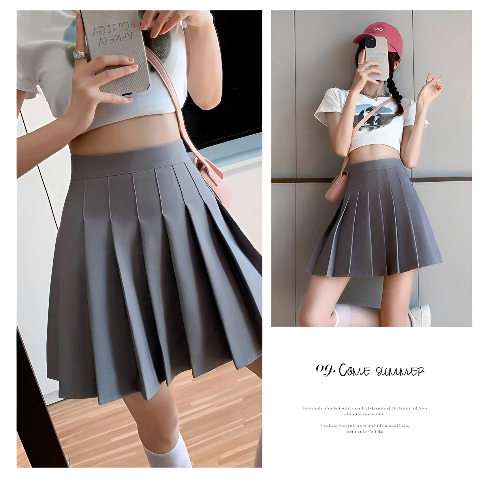 Classic Pleated Mini Skirt