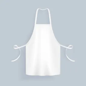 Classic White Cotton Apron