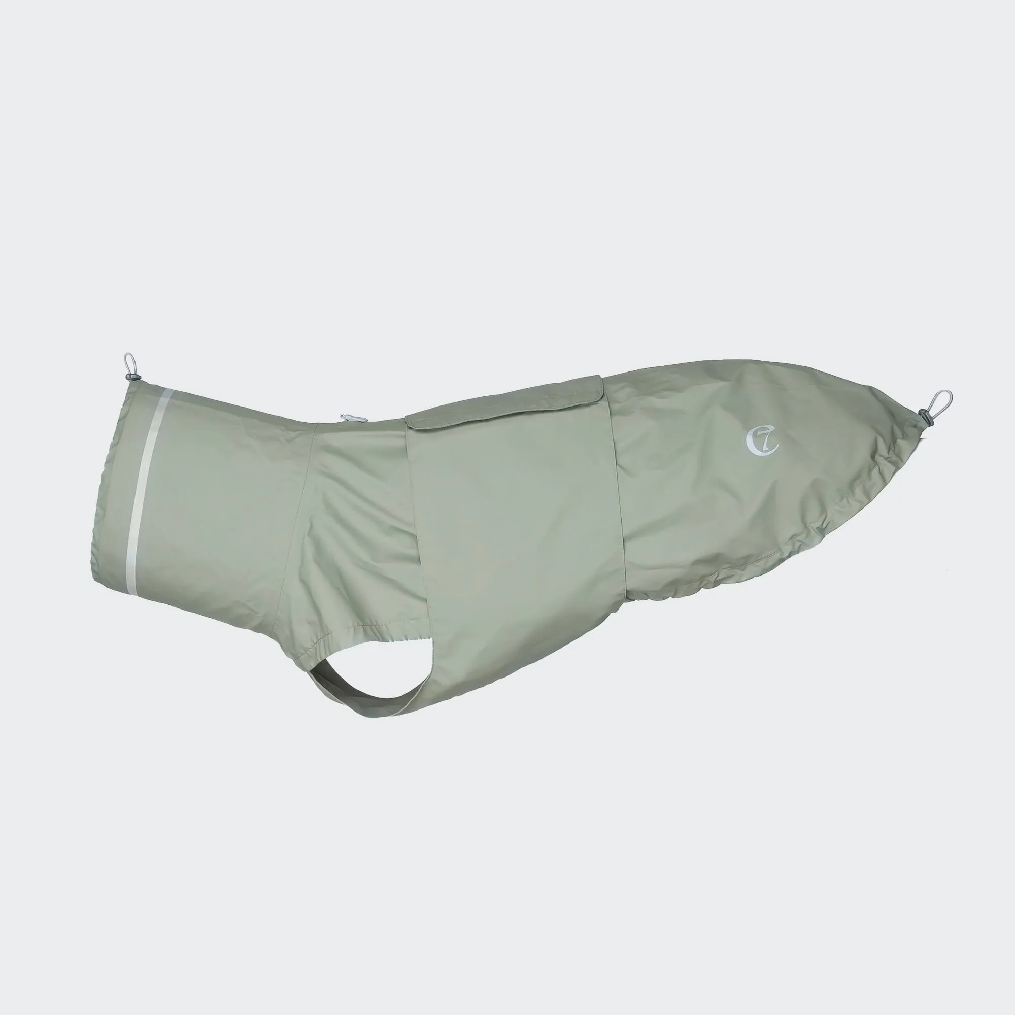 Cloud7 Hamburg Dog Rain Coat in Thyme Green