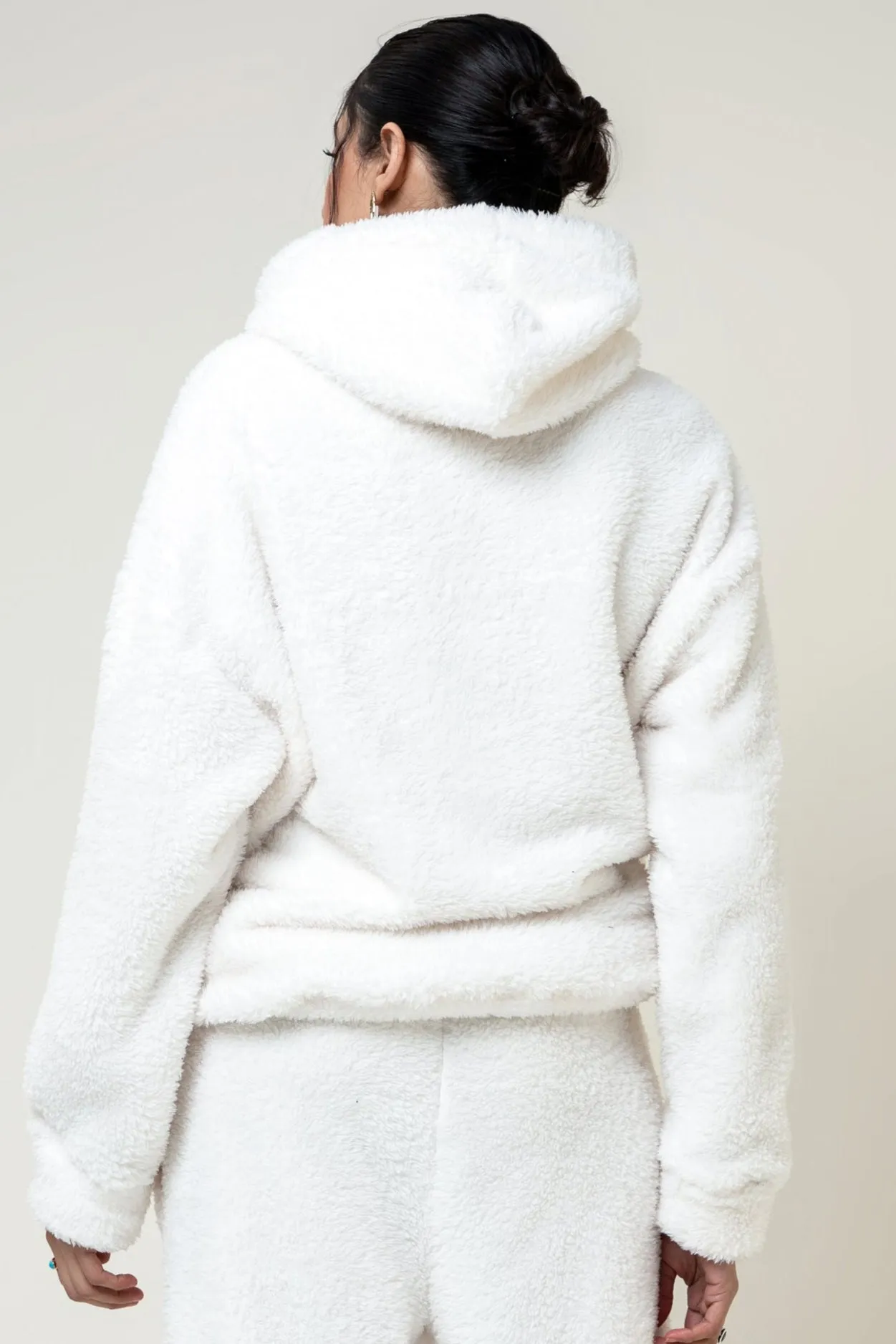 Cozy Bear Hoodie White