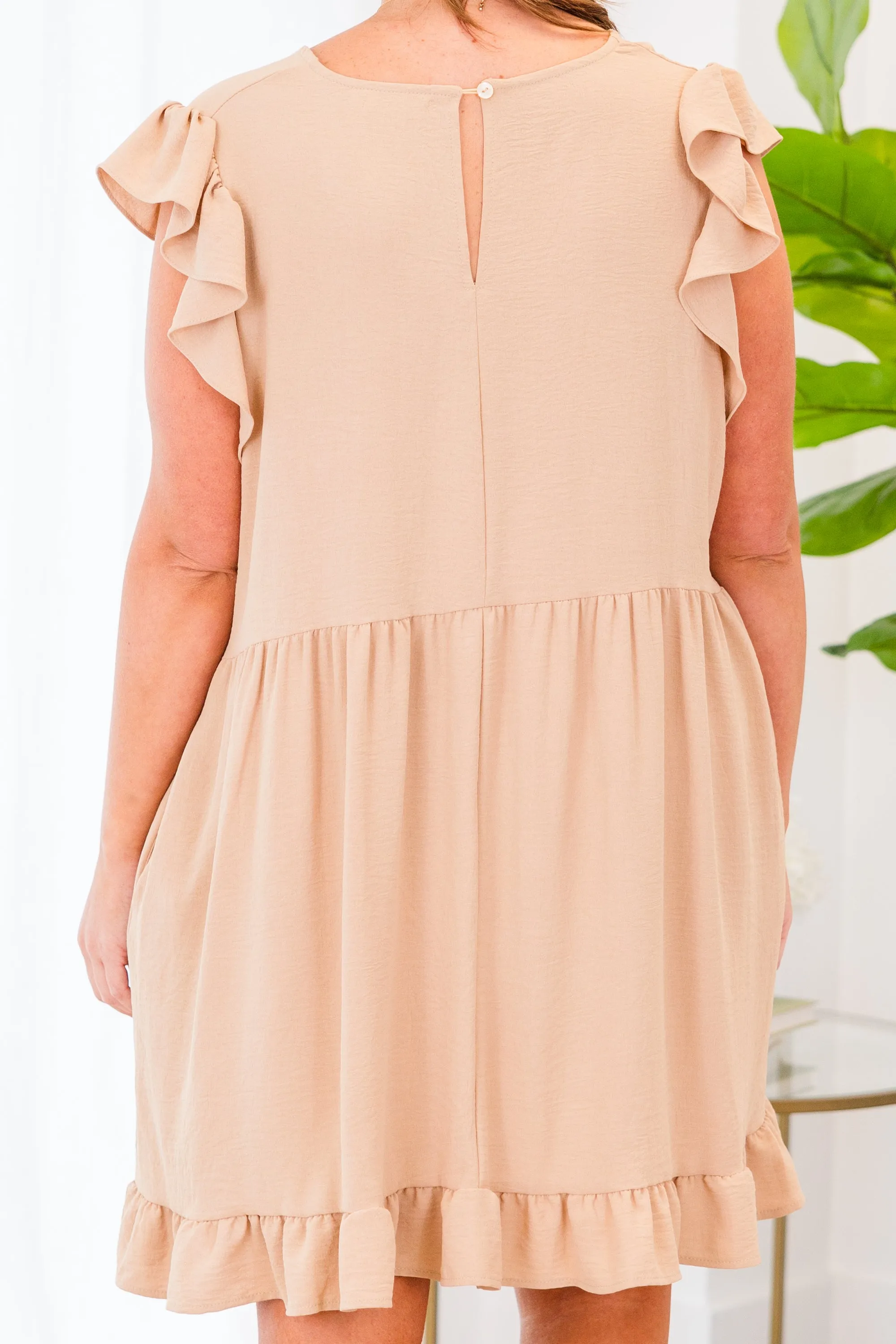 Cozy Cabana Dress, Taupe