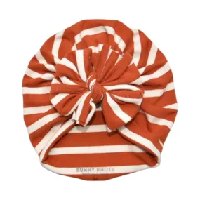 Cubbie | Copper & White Stripe | Classic Headwrap