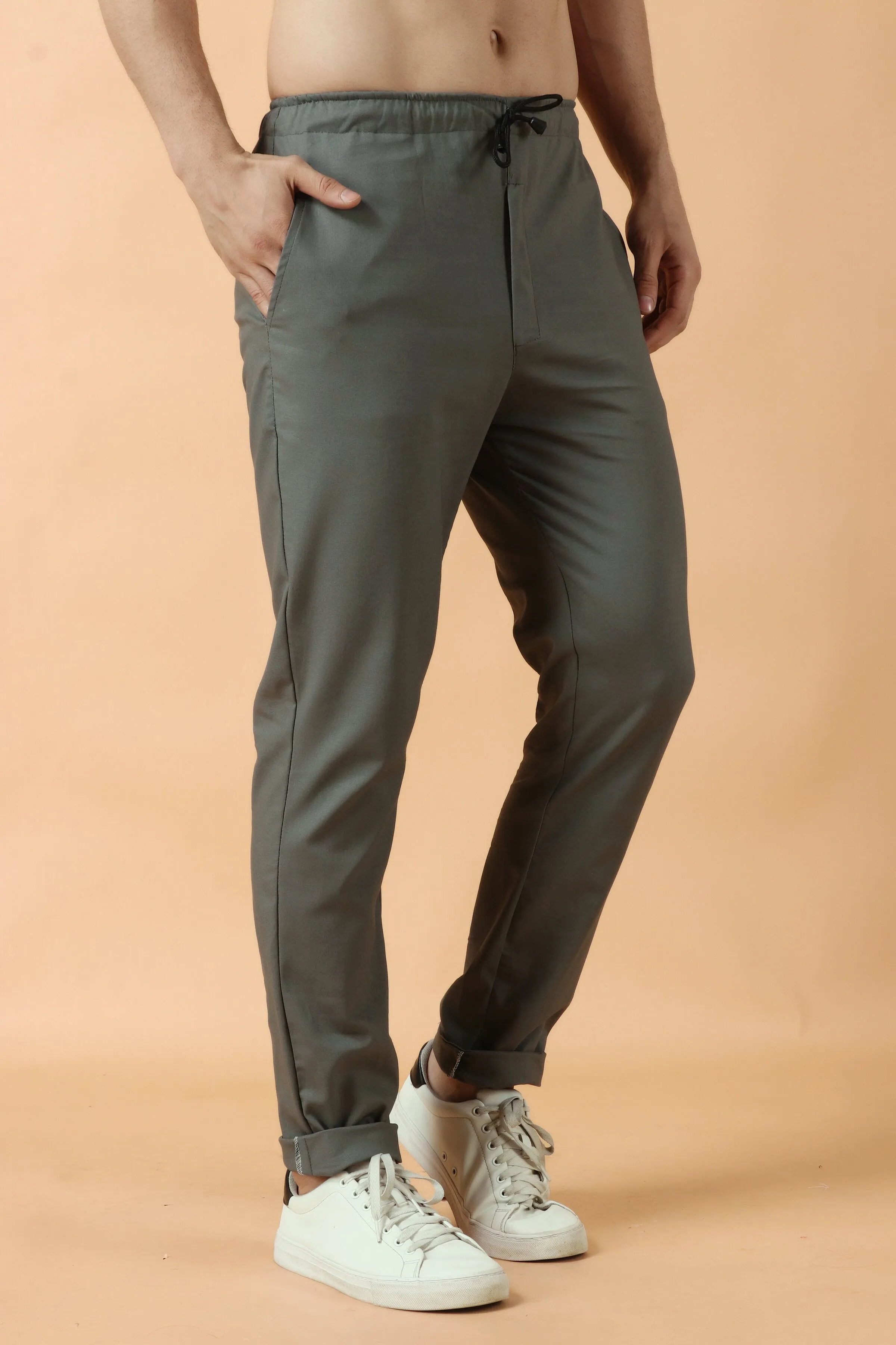 Dark Grey Stretch Cargo