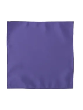 Deluxe Satin Formal Pocket Square (Purple)