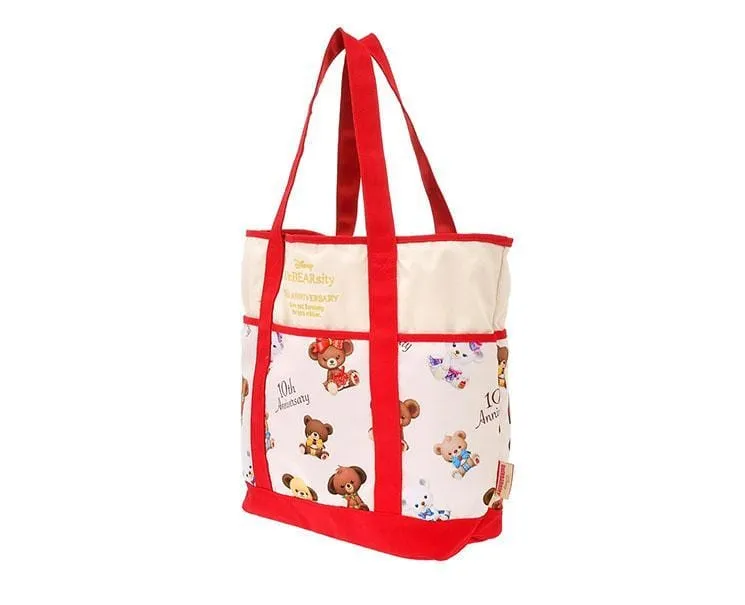 Disney Unibearsity 10Th Anniversary Red Tote Bag