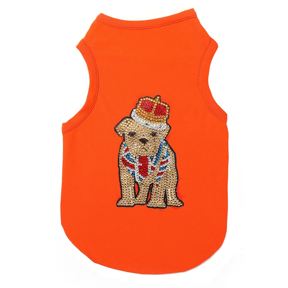 DIY Pet Clothes Diamond Painting Sleeveless T-Shirts Pullover Coat for Dogs