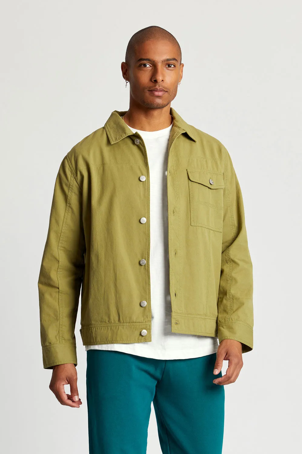 DUNBAR Organic Cotton Men's Jacket - Khaki