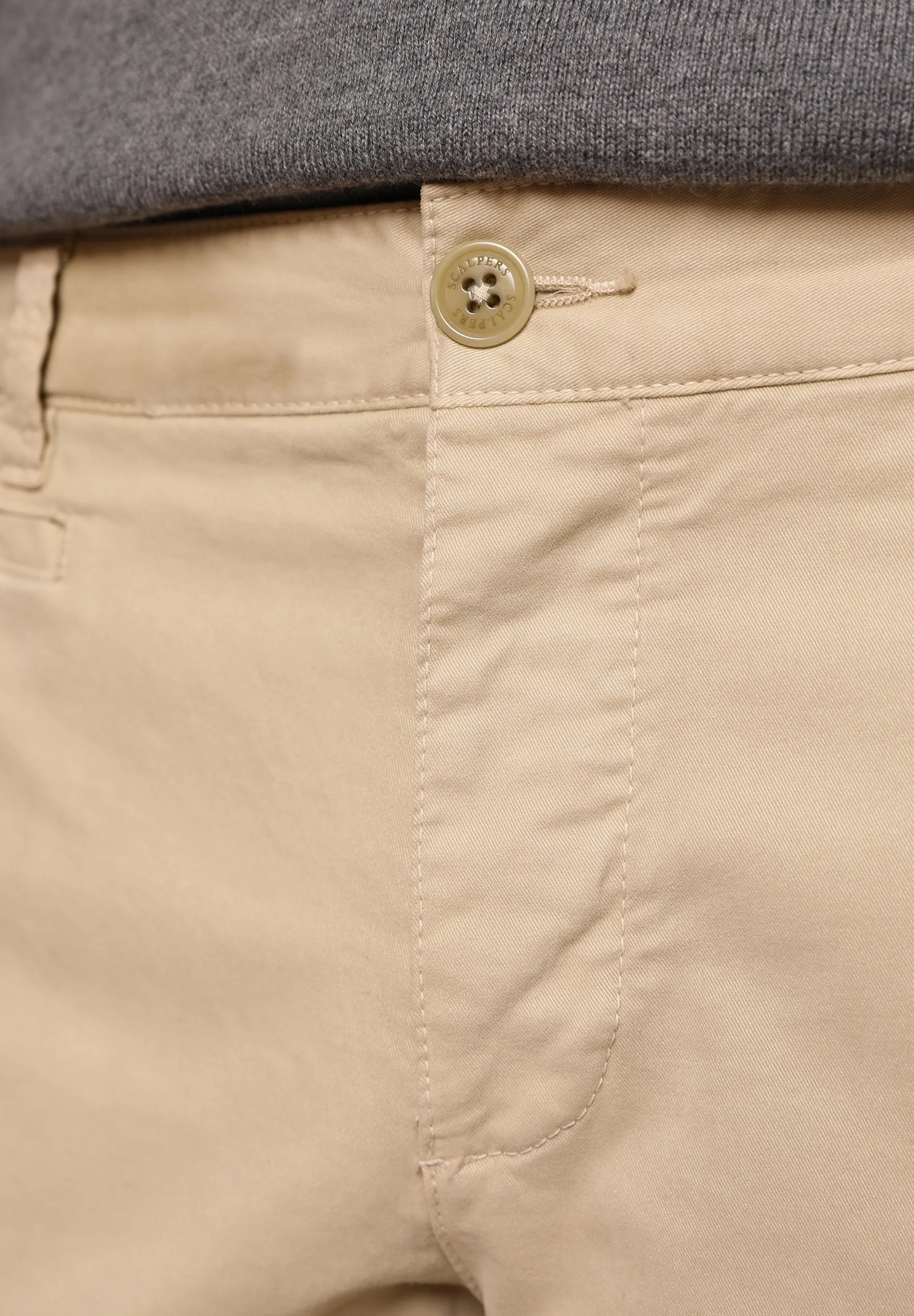 DYED COTTON CHINO TROUSERS