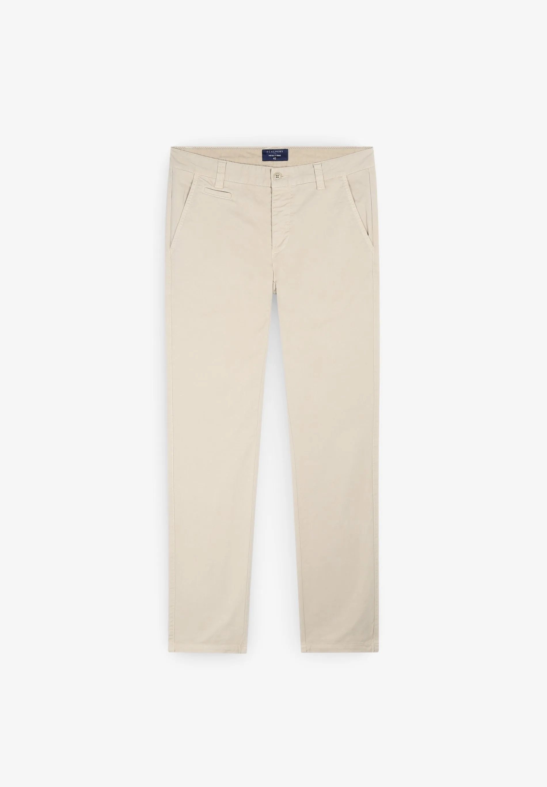 DYED COTTON CHINO TROUSERS