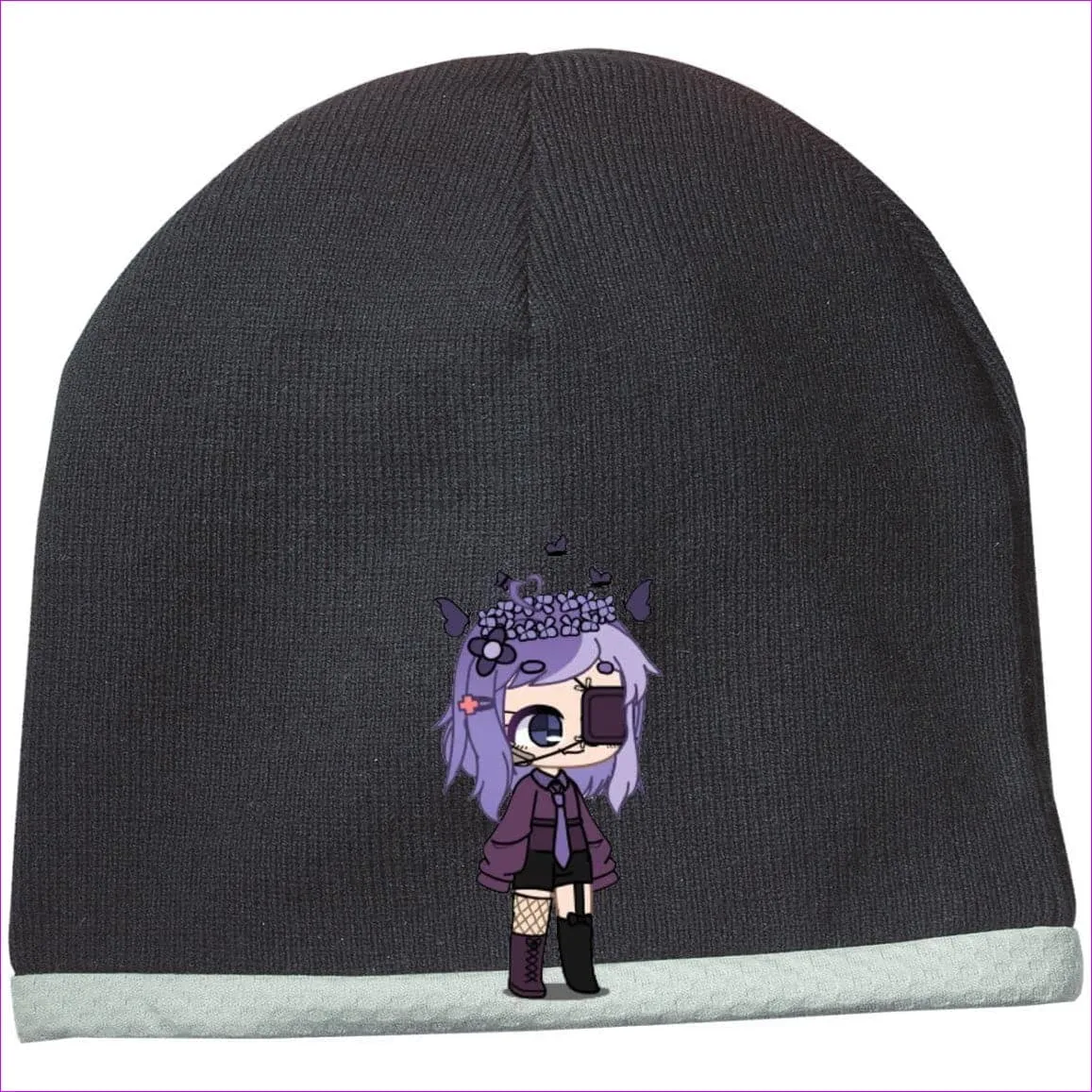 Embroidered Slouch Beanie