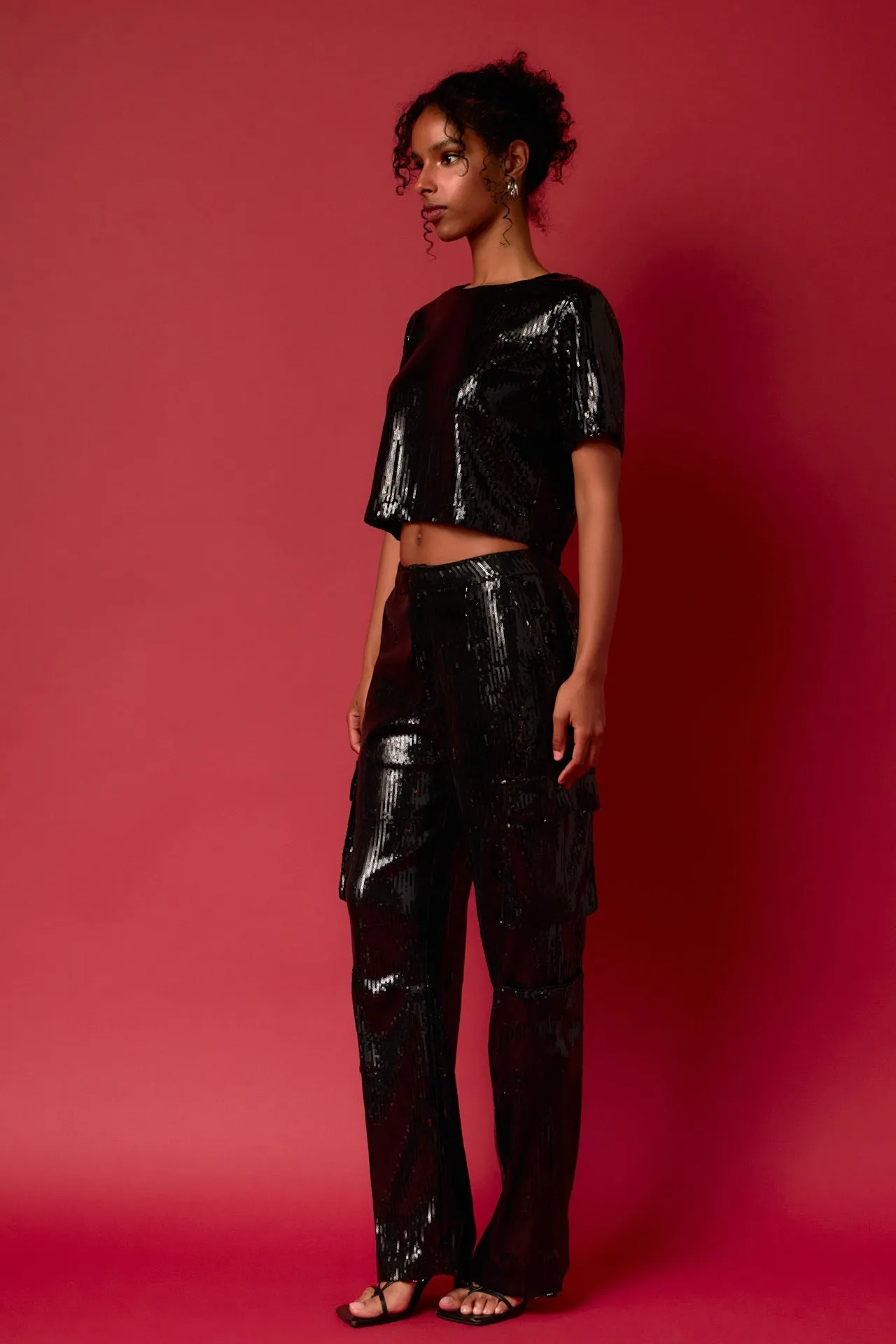 Endless Rose - Sequins Cargo Pants