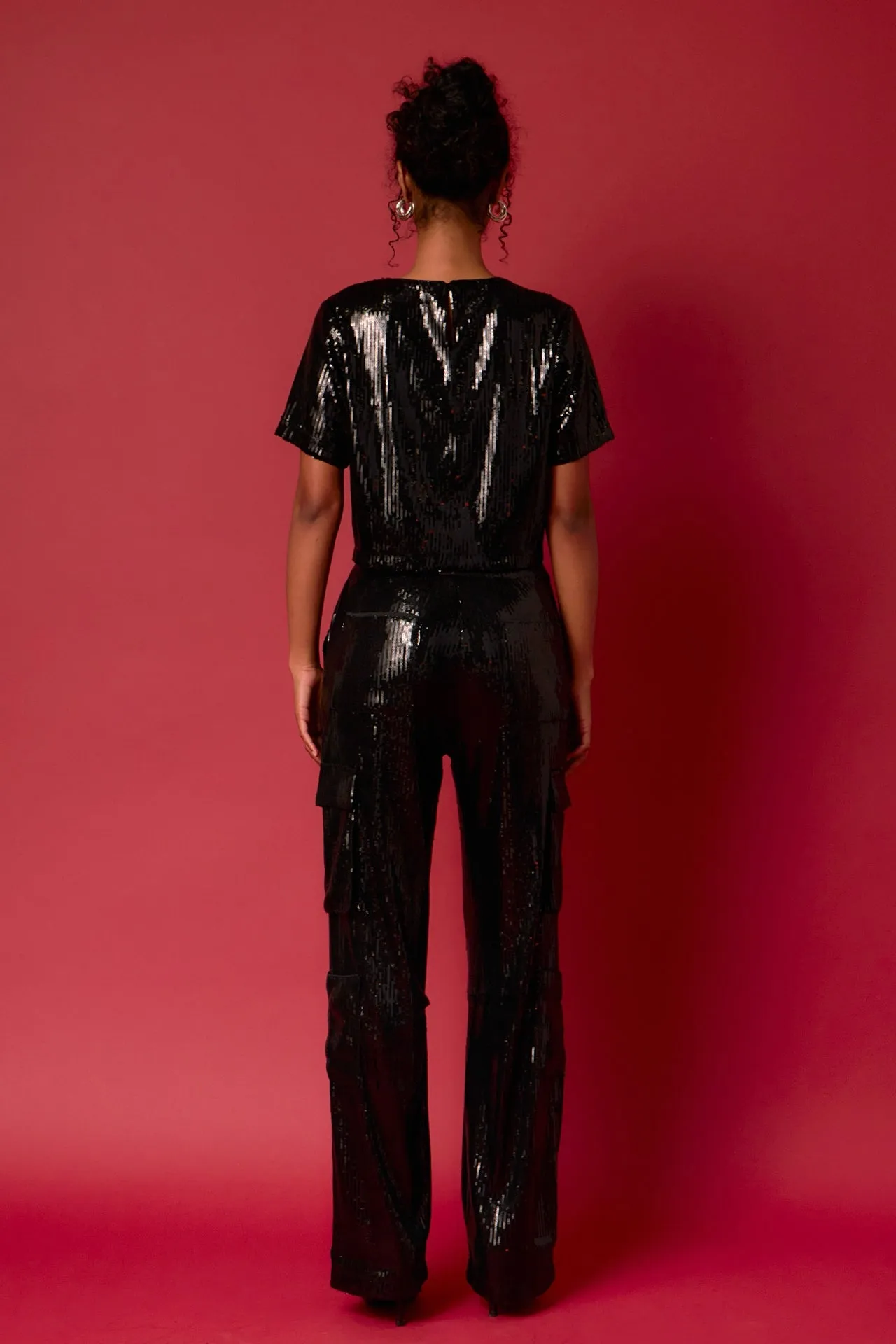 Endless Rose - Sequins Cargo Pants